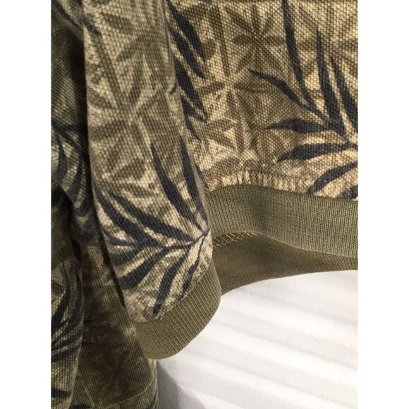 Izod Polo Shirt Men's XL Olive Green Pattern - Picture 6 of 8